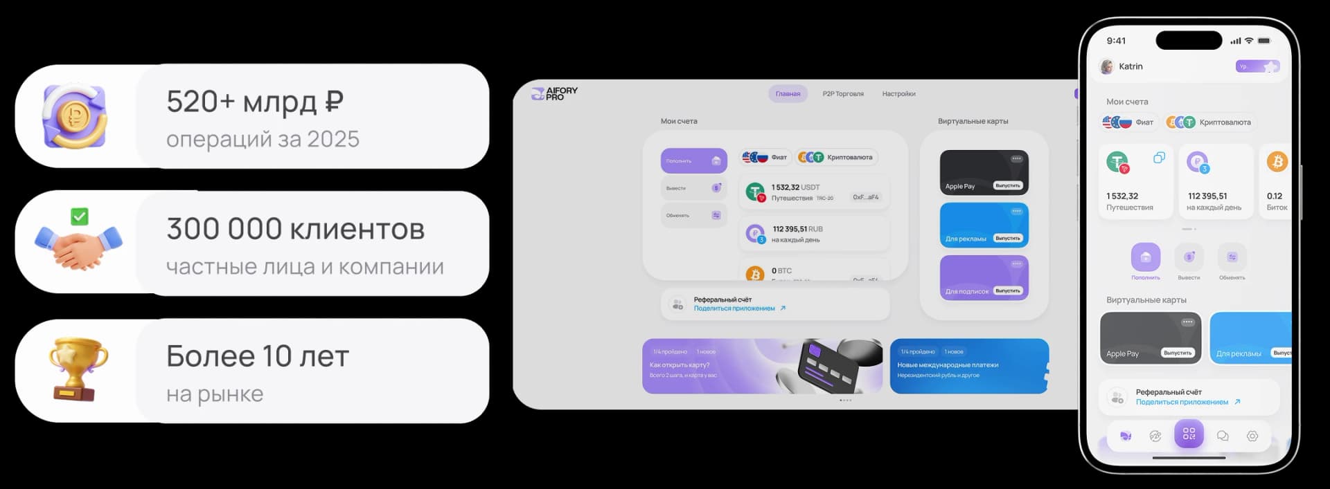 Интерфейс Aifory Pro