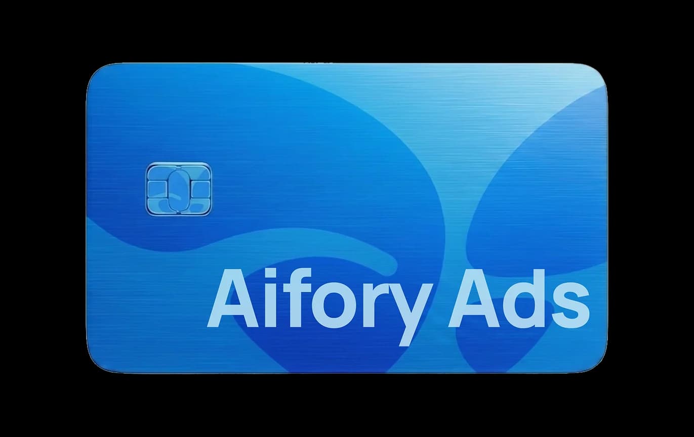 Карта Aifory Ads для рекламных кабинетов