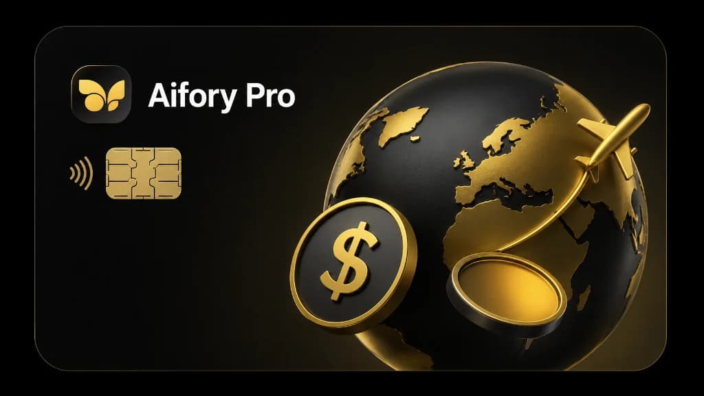 Черно-золотая универсальная карта Aifory Pro
