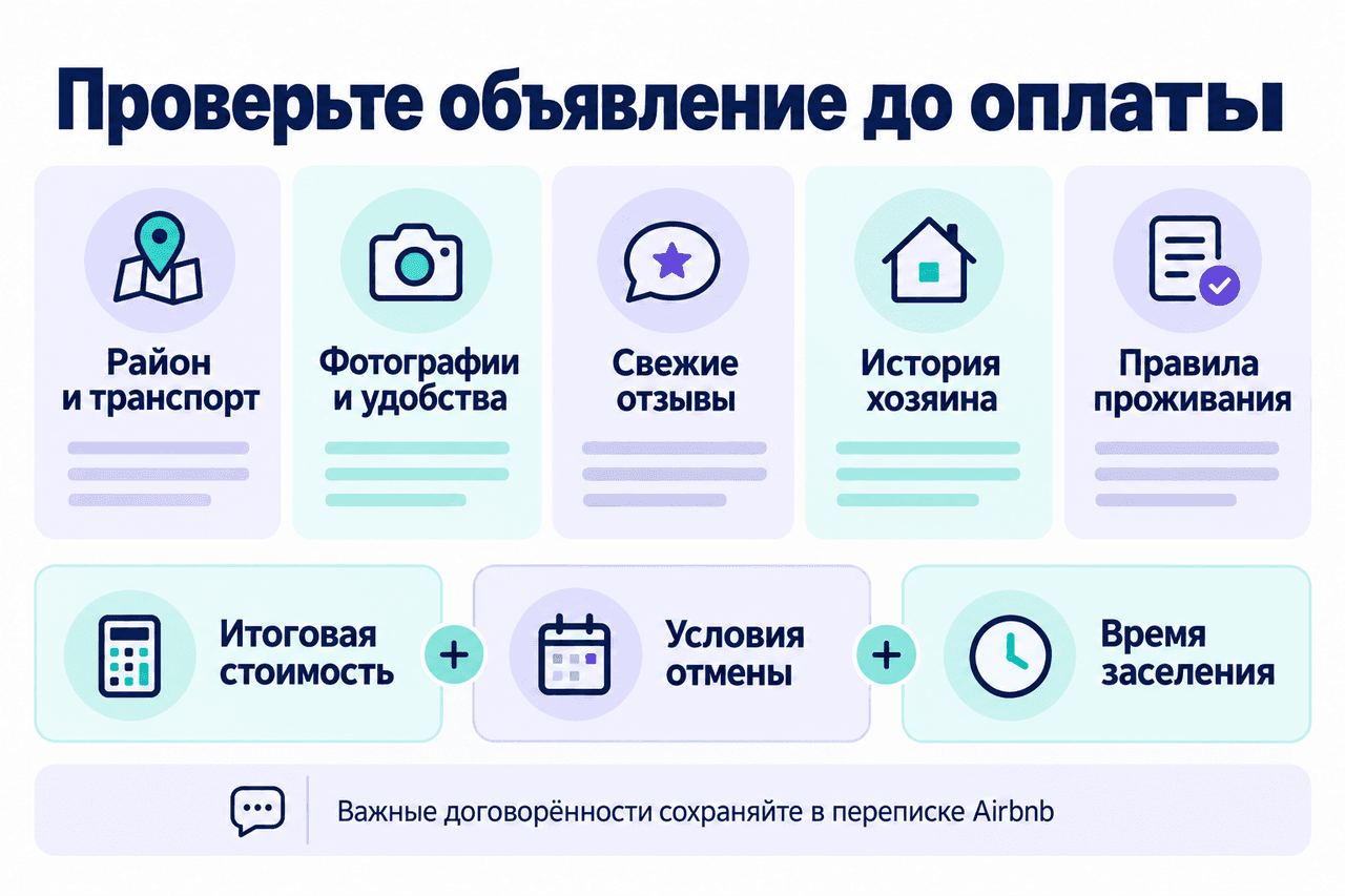 Проверка объявления до оплаты