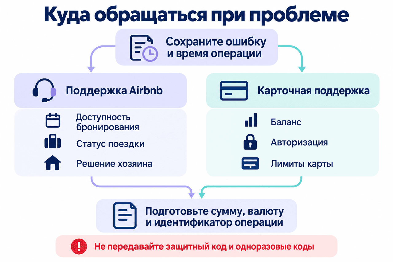 Выбор поддержки при проблеме