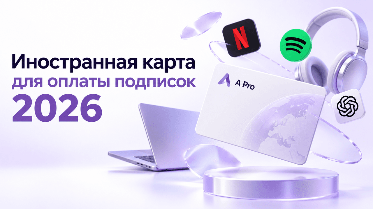 Иностранная карта для оплаты подписок в 2026 году